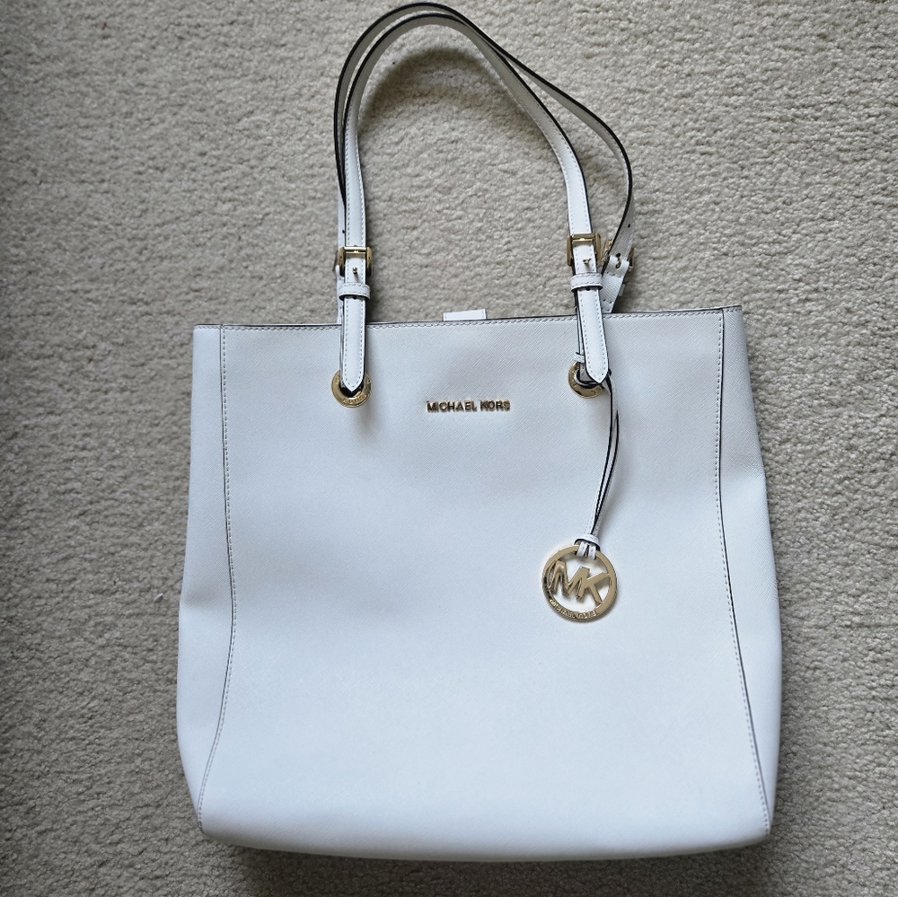 Michael Kors White Tote Bag